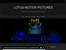 Tablet Screenshot of lotusmotionpictures.com